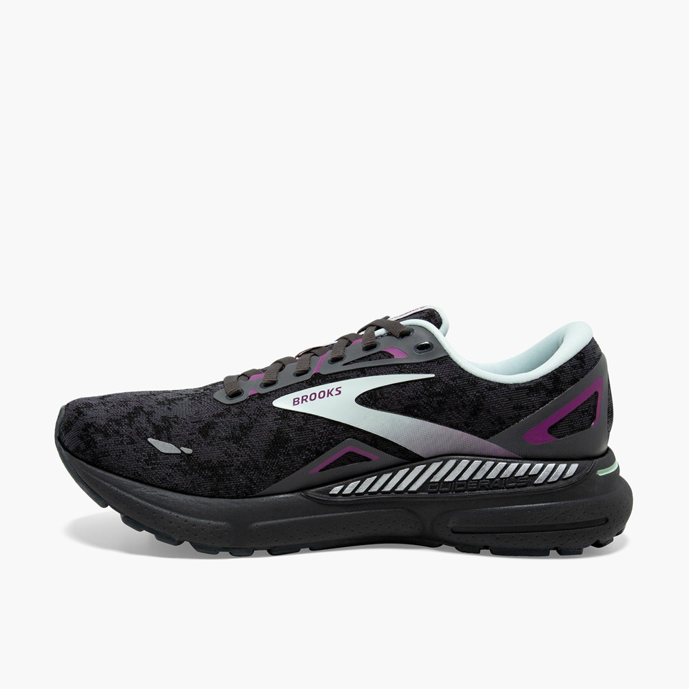 Chaussure Running Brooks Adrenaline GTS 23 Noir Bleu Clair Violette Femme | YGM-5165720